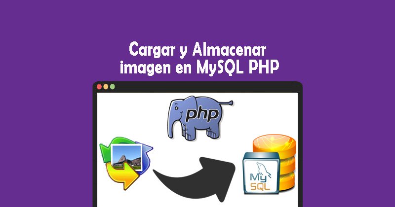 Cargar y Almacenar imagen en MySQL PHP