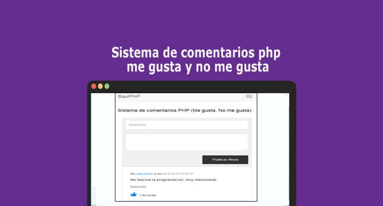 Sistema de comentarios php me gusta y no me gusta