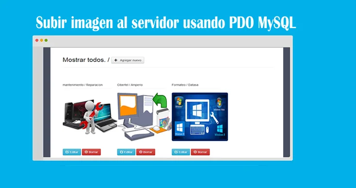 Subir imagen al servidor usando PDO MySQL