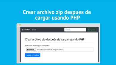 Crear archivo zip despues de cargar usando PHP