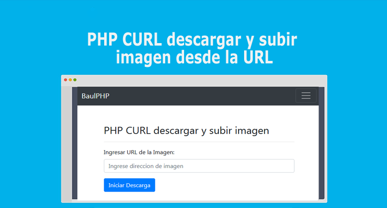 PHP CURL descargar y subir imagen desde la URL
