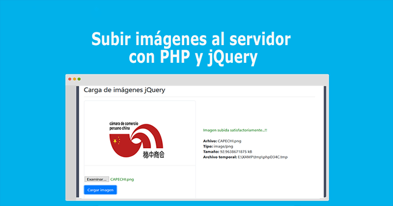 Subir imágenes al servidor con PHP y jQuery