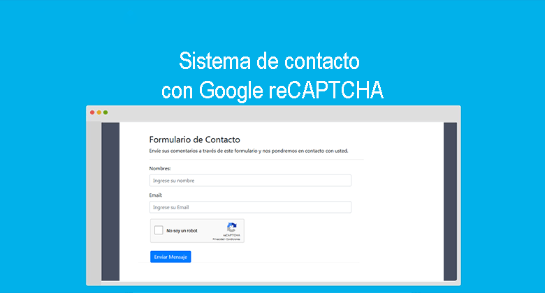 Sistema de contacto con Google reCAPTCHA