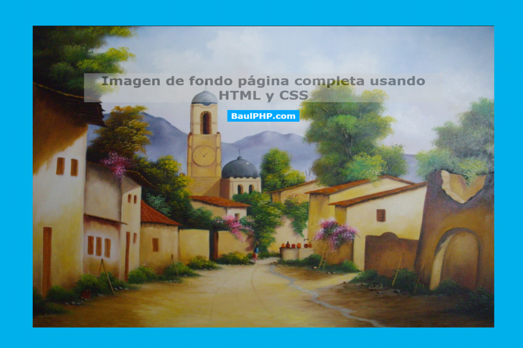 Descargar imagen de fondo FullScreen HTML y CSS