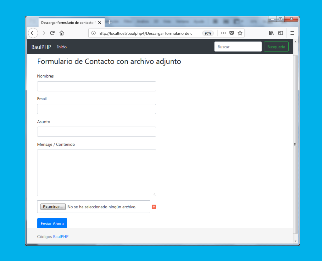 Descargar PHPMailer con multiples archivos adjuntos