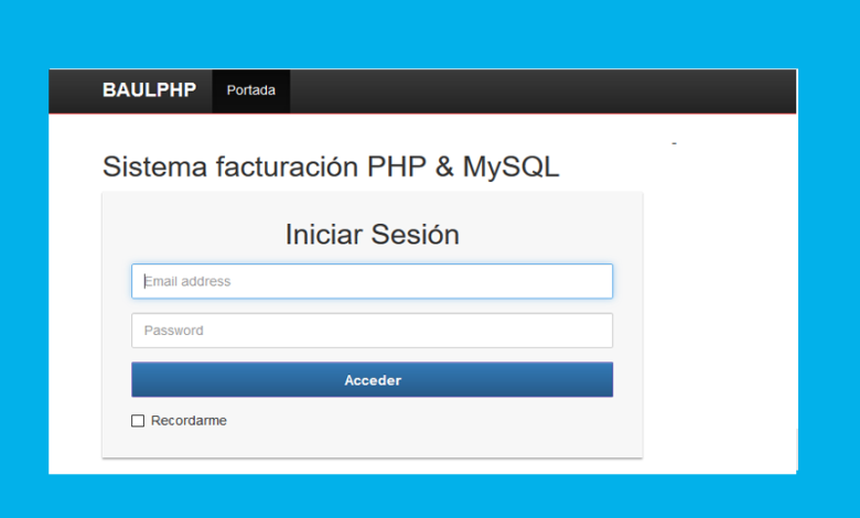 Facturas usando PHP y MySQL