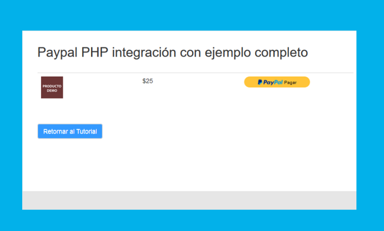 PayPal Express Checkout con integración PHP