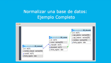 Normalizar una base de datos Ejemplo Completo