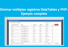 Eliminar múltiples registros DataTables y PHP