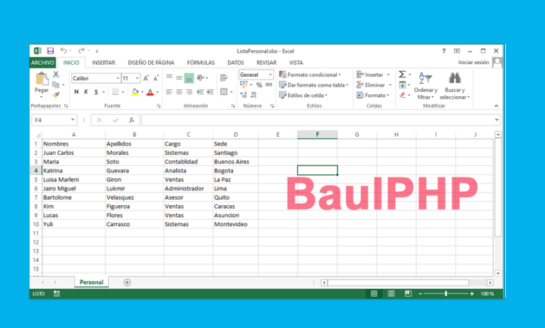Sistema leer archivos Excel