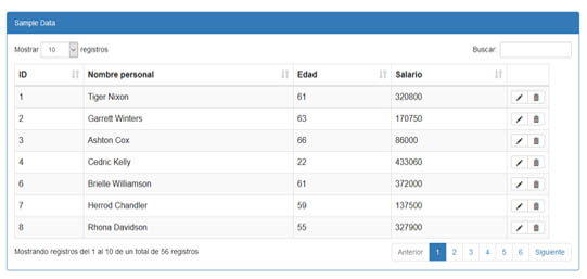 Descargar Datatables usando Tabledit con PHP Ajax