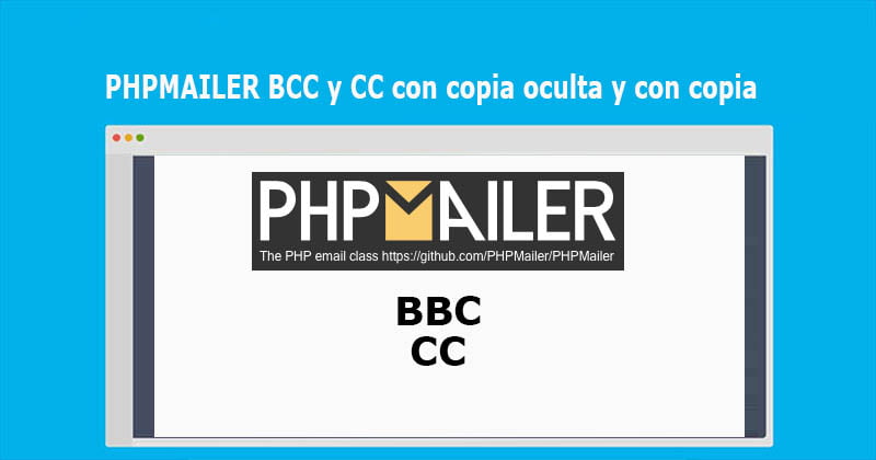 PHPMAILER BCC y CC con copia oculta y con copia
