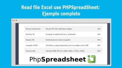 Read file Excel use PHPSpreadSheet