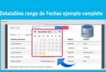 Datatables rango de Fechas ejemplo completo