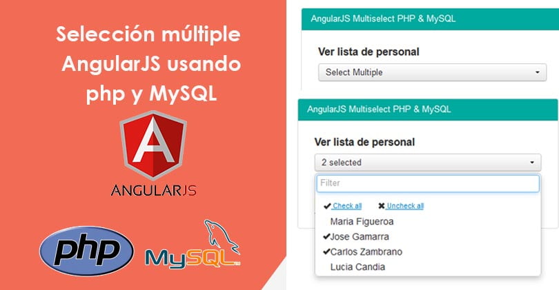 Selección múltiple AngularJS usando php y MySQL