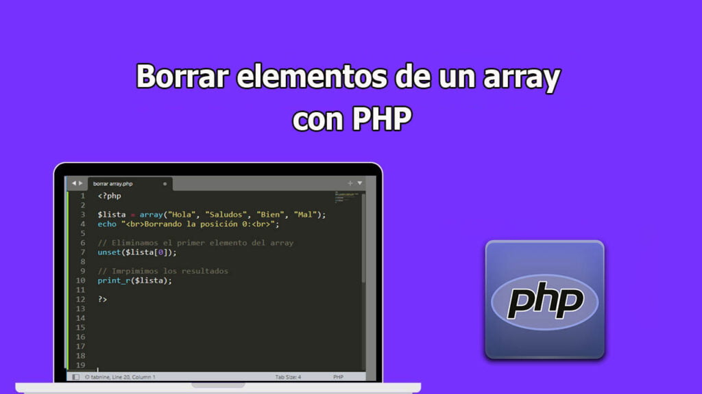 Borrar elementos de un array con PHP