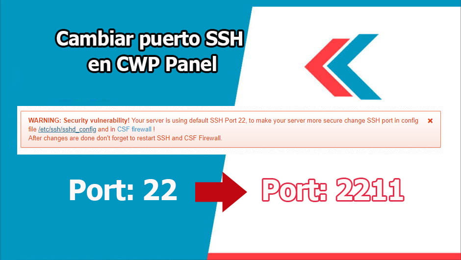 Cambiar puerto SSH en CWP Panel