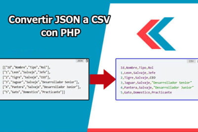 Convertir JSON a CSV con PHP