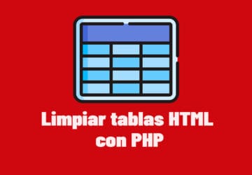 limpiar tablas HTML con PHP