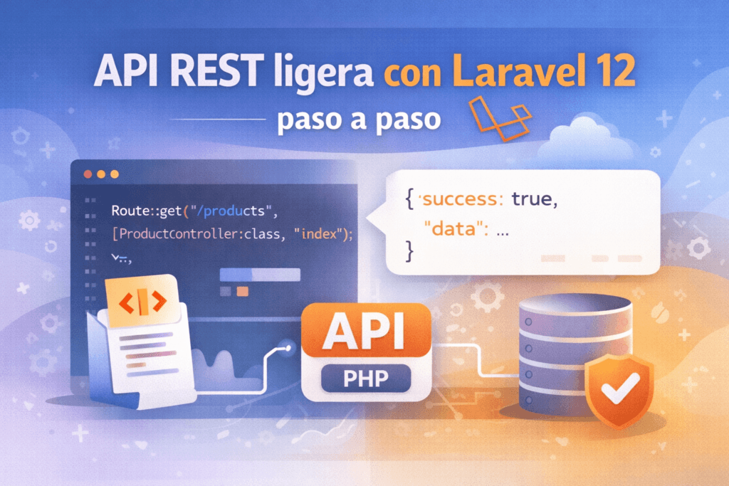 API REST ligera con Laravel 12 paso a paso