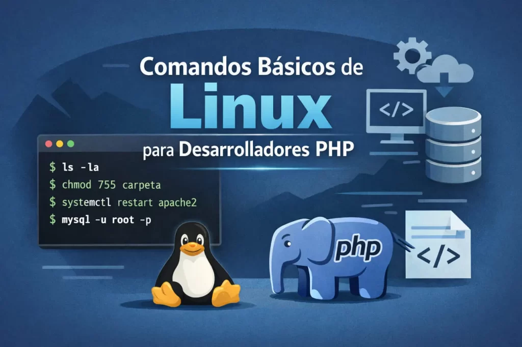 Comandos básicos de Linux para desarrolladores PHP (Guía práctica)