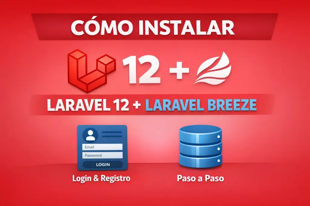 Cómo Instalar Laravel 12 con Laravel Breeze Paso a Paso (Autenticación Lista 2026)