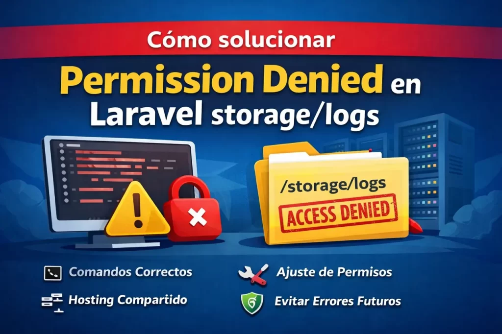 Cómo solucionar Permission Denied en Laravel storage/logs (Guía 2026)
