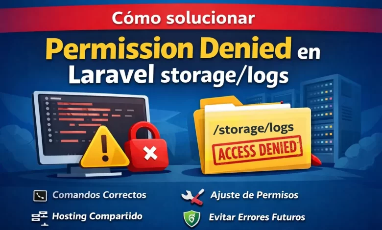 Cómo solucionar Permission Denied en Laravel storagelogs