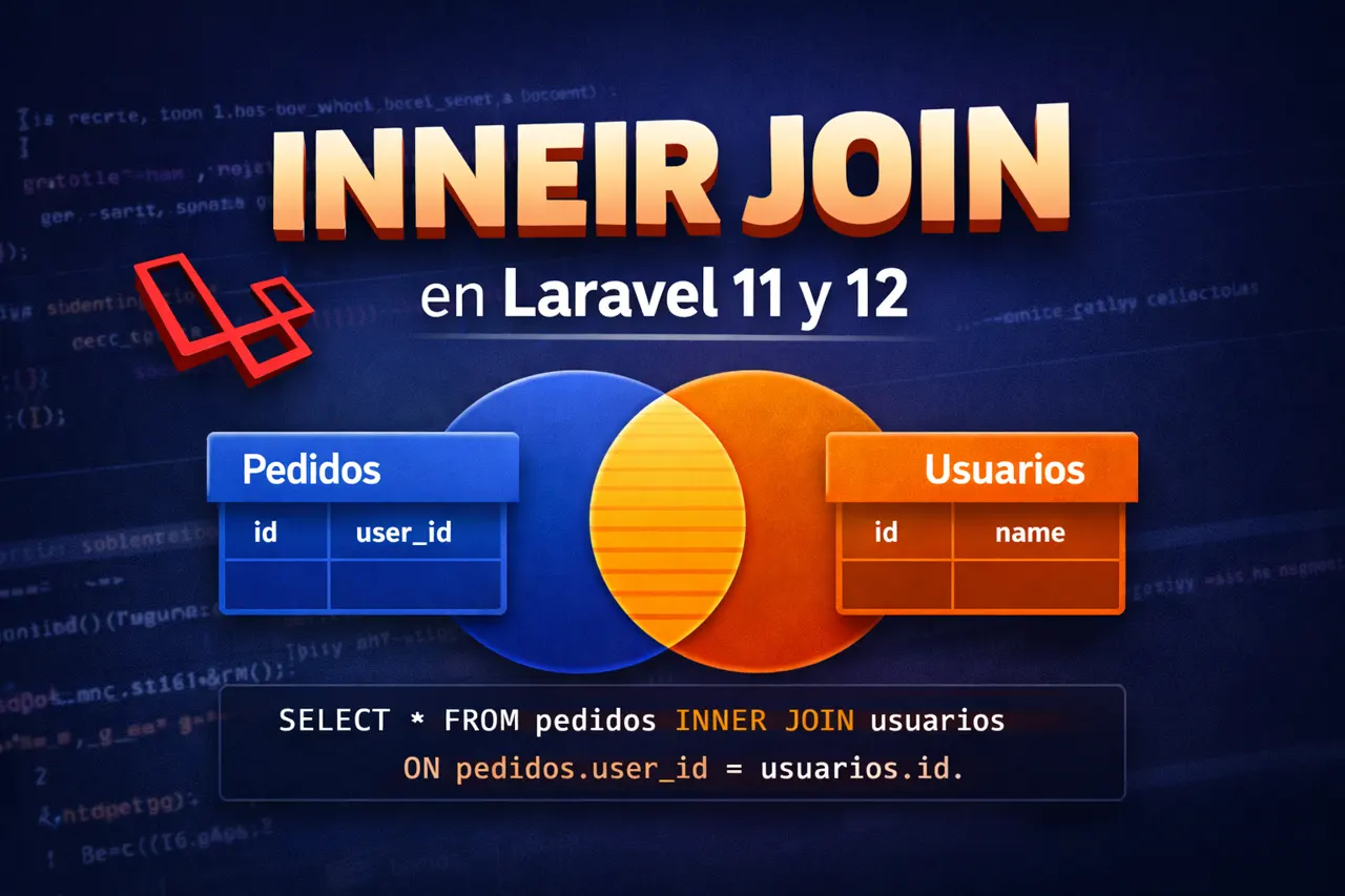 INNER JOIN en Laravel 11 y 12: Guía Completa con Query Builder y Eloquent