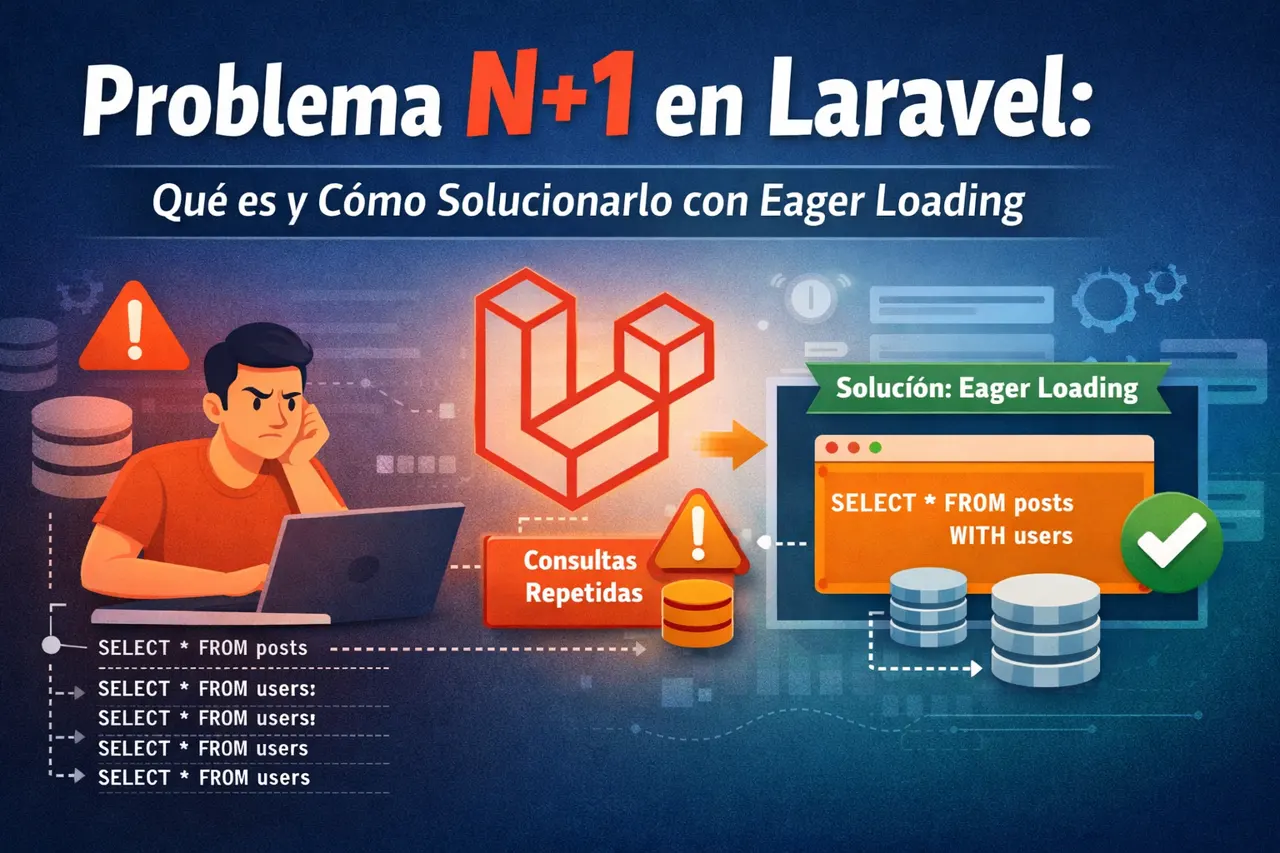 Problema N+1 en Laravel Qué es y Cómo Solucionarlo con Eager Loading