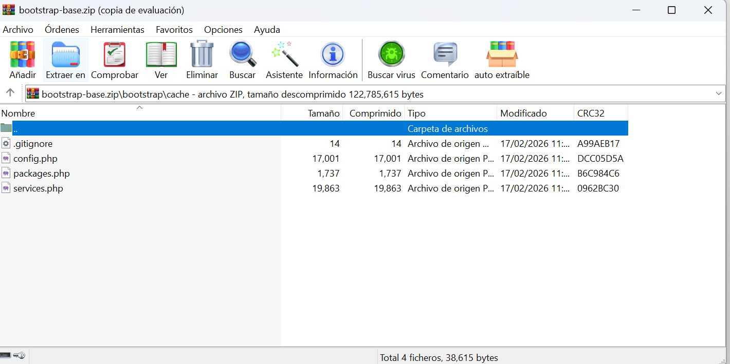 borrar cache de la carpeta bootstrap