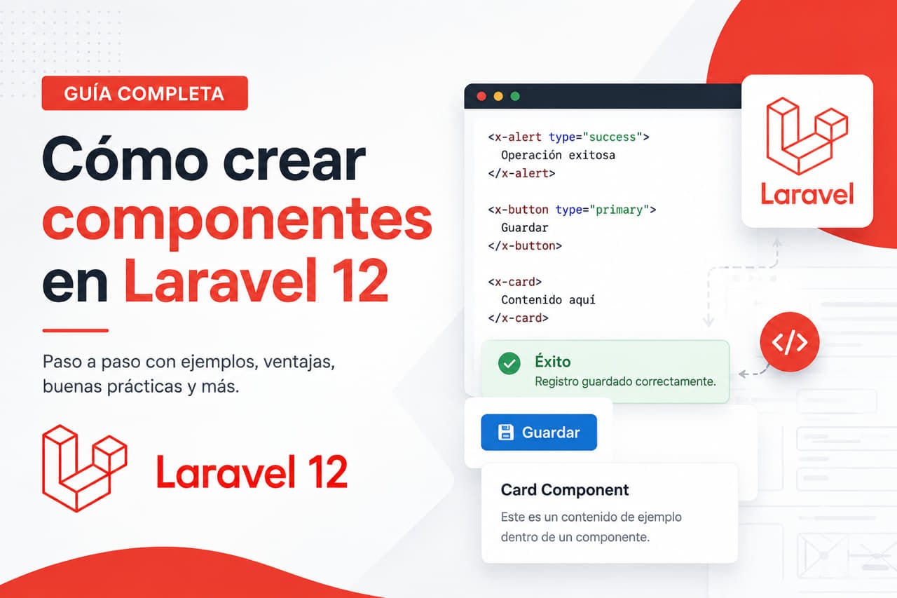 Cómo crear componentes en Laravel 12 (Guía completa, práctica y SEO)