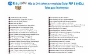 Descargar 204 Sistemas y Script PHP & MySQL