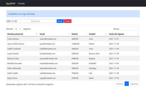 Descargar Datatables con filtro de fechas