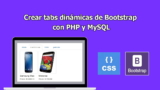 Crear tabs dinámicas de Bootstrap con PHP y MySQL