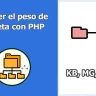 Mostrar peso de directorio y archivos en PHP