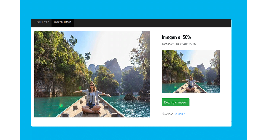 Descargar: Redimensionar imagenes usando PHP