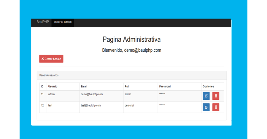 Niveles de Usuarios PHP Mysql: Descargar