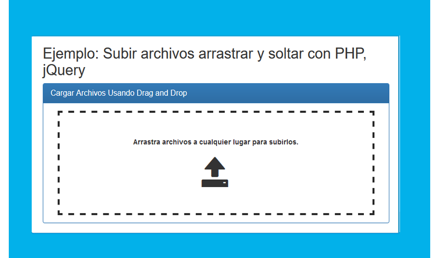 Descargar DRAG & DROP carga de archivos
