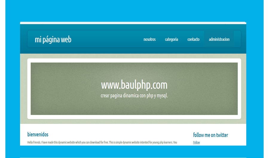 Sistema página web con PHP & MySQL: Descargar