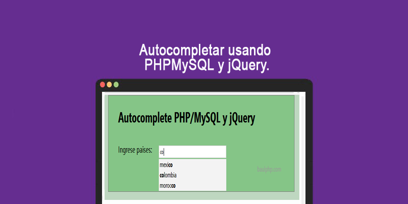 Descargar autocompletar usando PHP/MySQL y jQuery