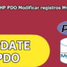 PHP PDO Modificar registros MySQL
